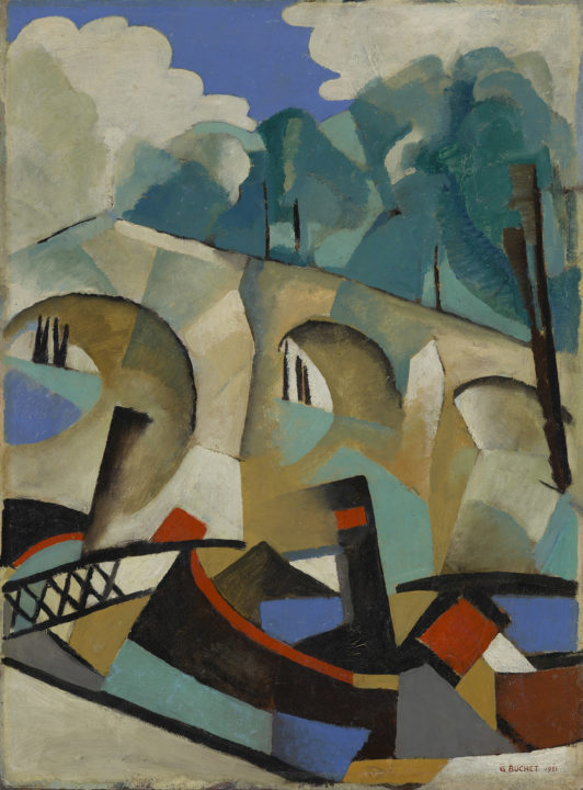 Pont et remorqueur, 1921